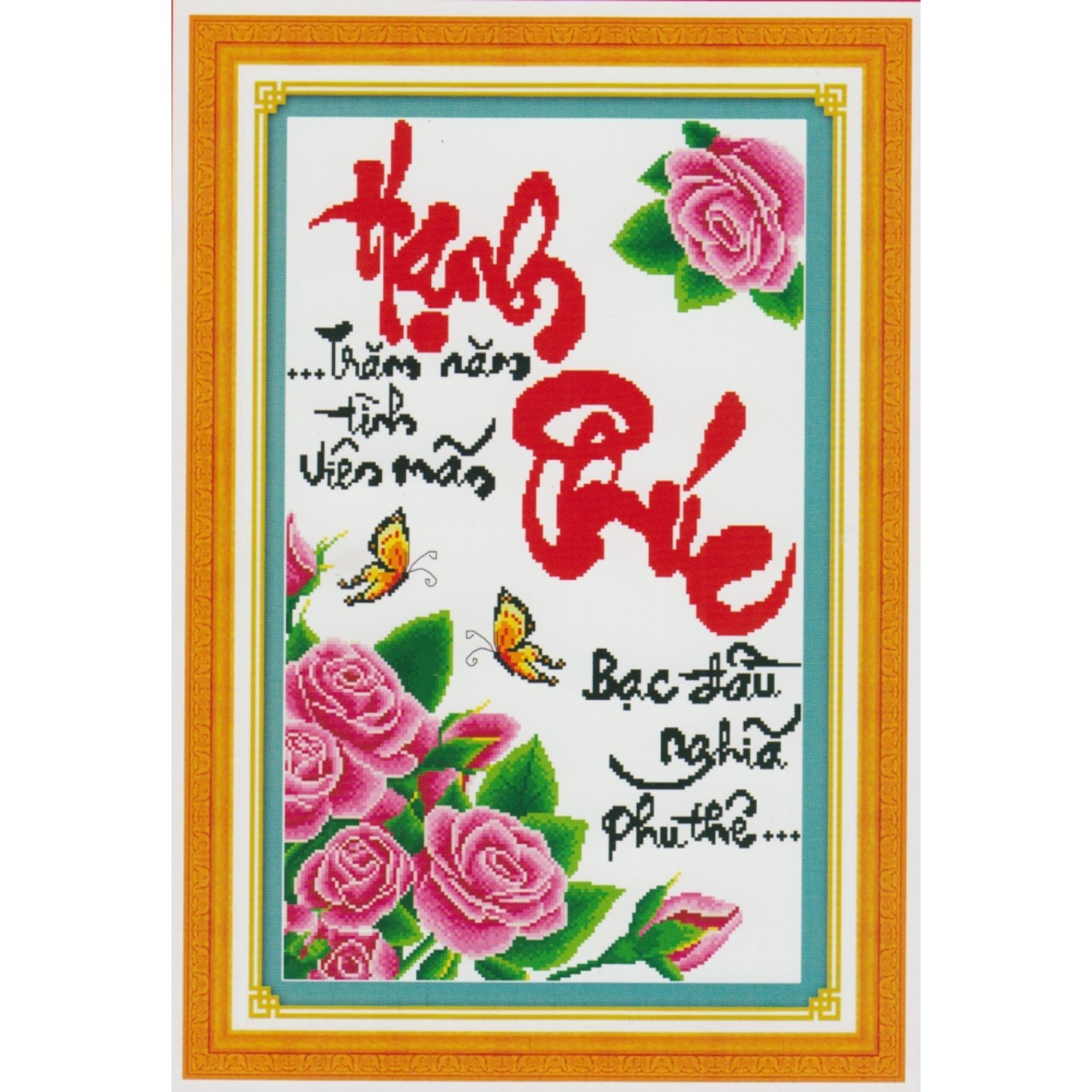 Tranh thêu hạnh phúc - DLH-222697