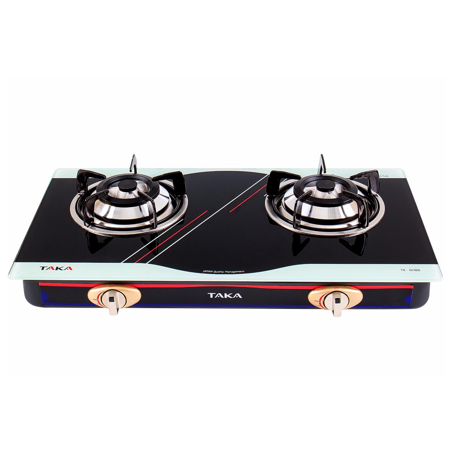 Bếp gas đôi mặt kính Taka TK-608B/608E