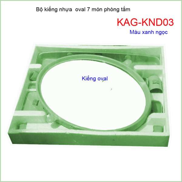 Kiếng nhựa oval 6 món, gương soi 6 món KAG-KND03