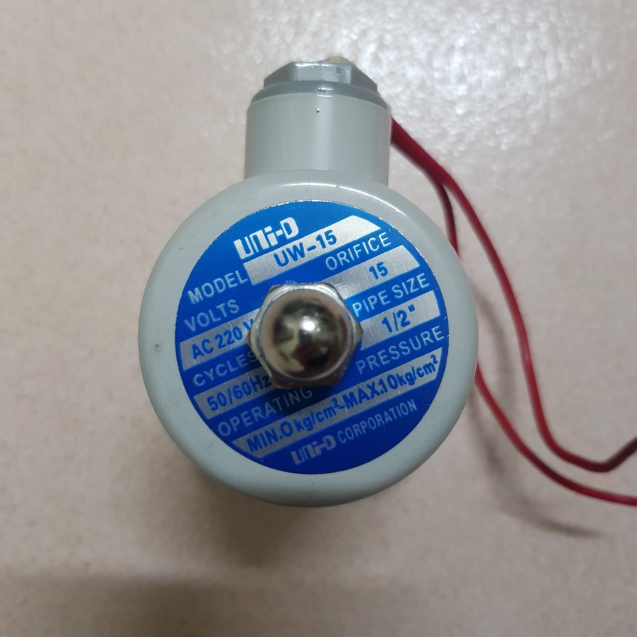 Van nước điện từ UNI-D phi 21