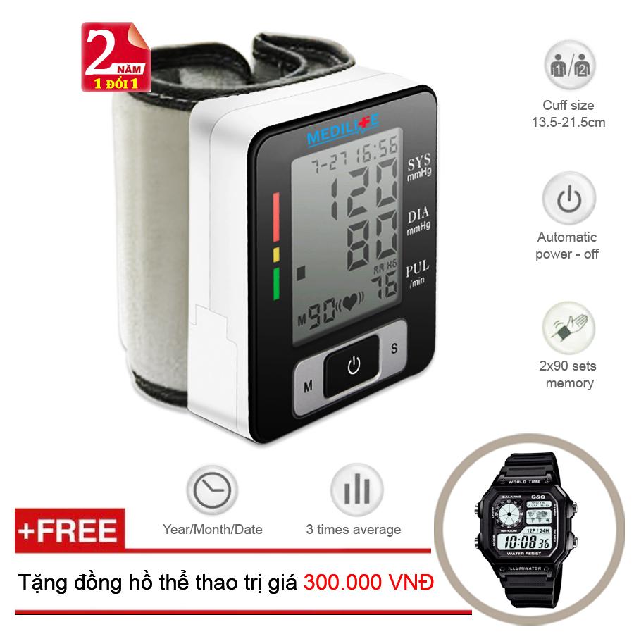 Máy đo huyết áp cổ tay tự động Medilife MBP-U60C