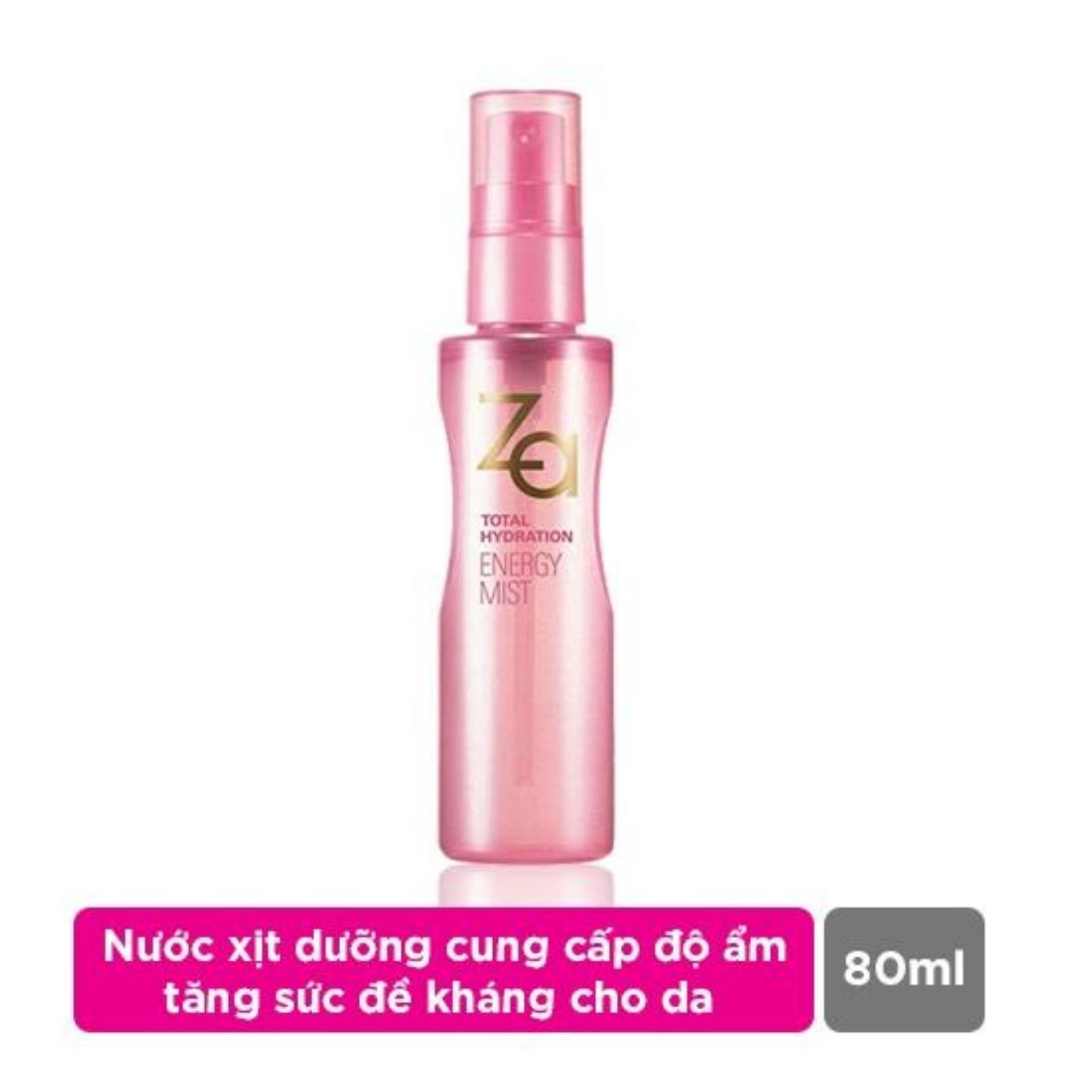 Nước Xịt Khoáng Dưỡng Da Cung Cấp Độ Ẩm Tức Thì Za Total Hydration Energy Mist 80ml