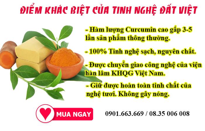 Tinh bột nghệ Đất Việt