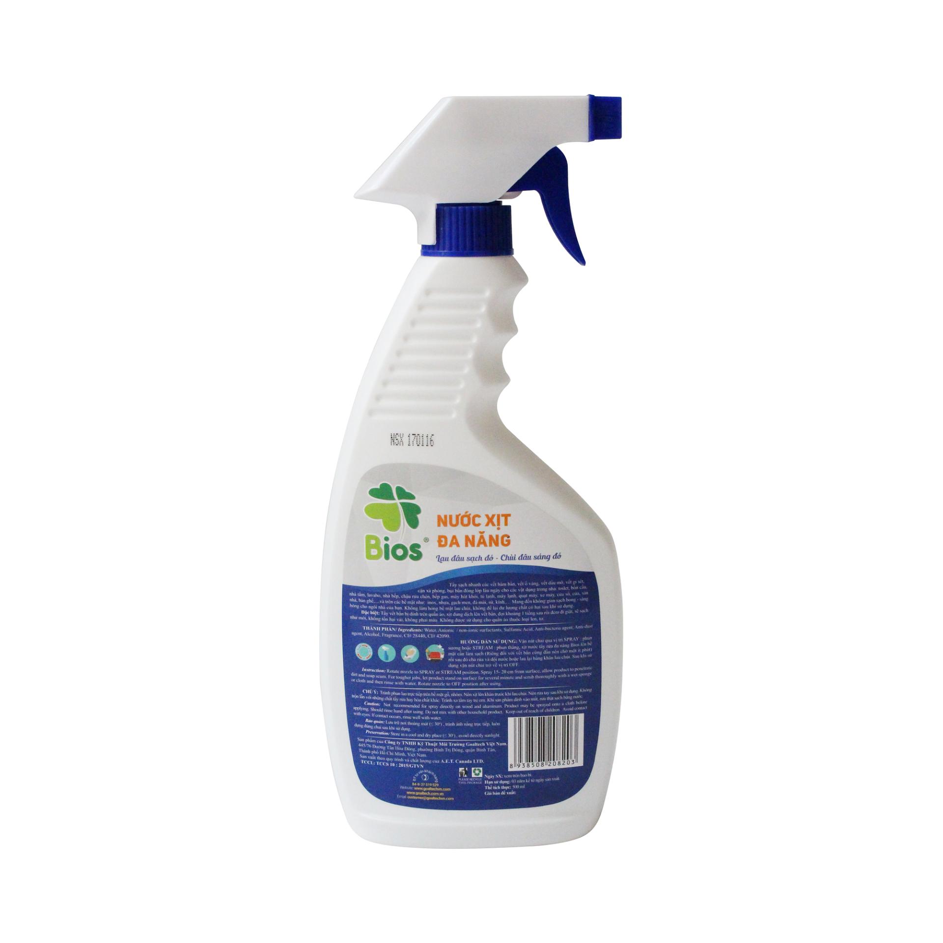 Nước tẩy rửa Bios đa năng 500ml