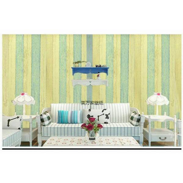 5m vuông Giấy dán tường phong cách Hàn Quốc khổ rộng 45cm Ván sọc 5236