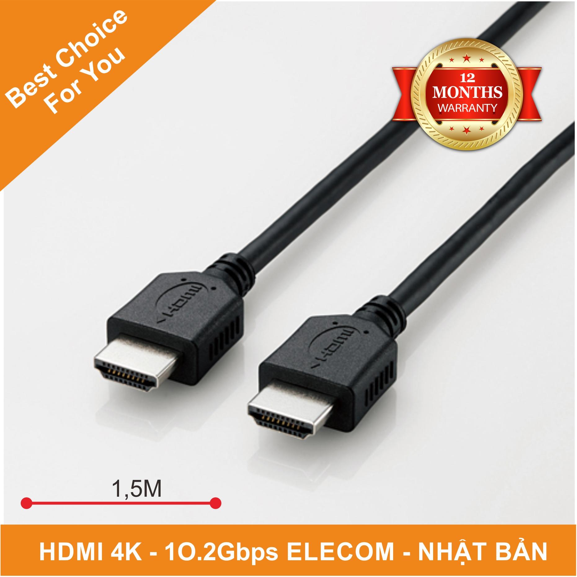 Cáp HDMI Elecom CAC-HD14EL15BK