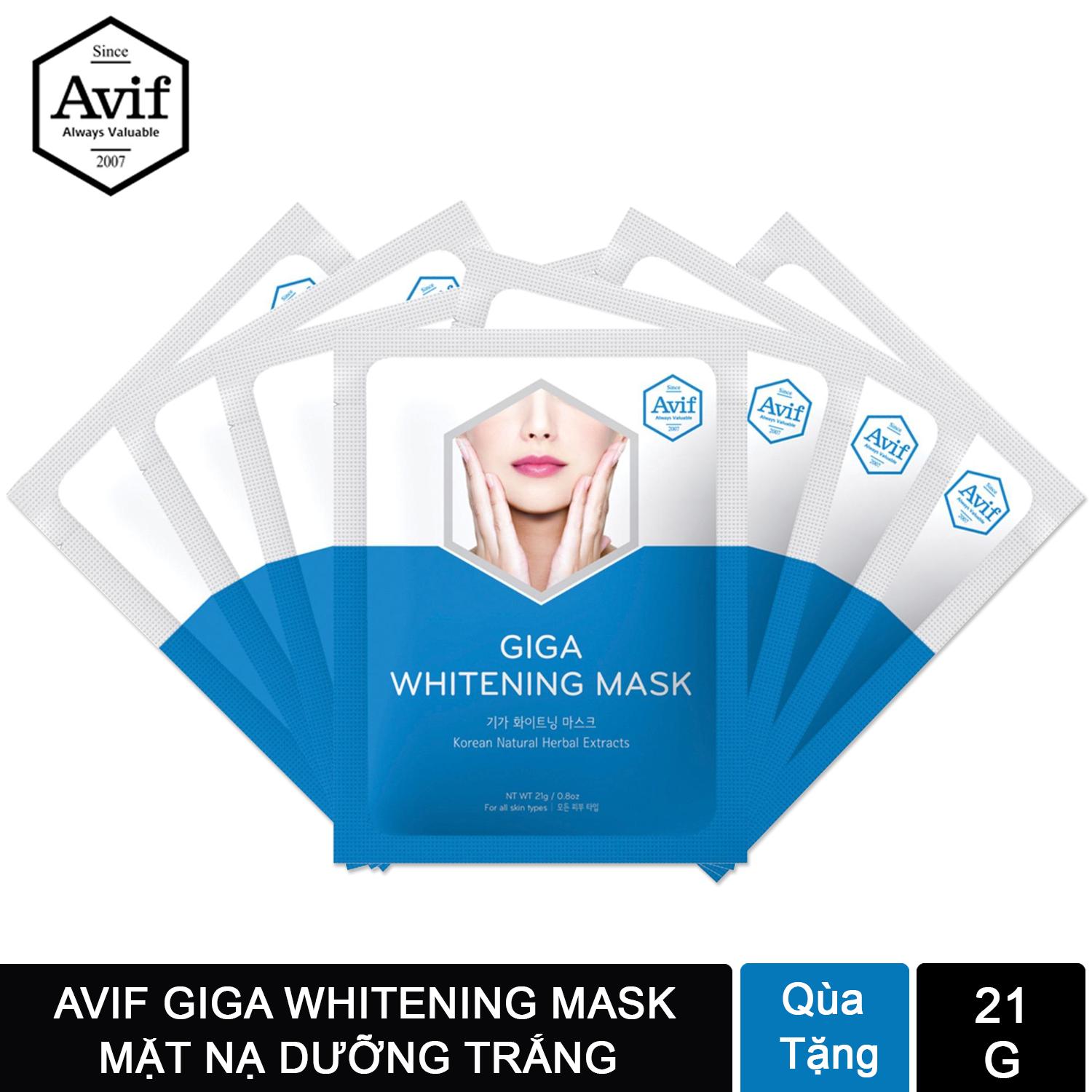 Mặt Nạ Dưỡng Trắng Ngọc Ngà Avif GiGa Whitening Mask 21G