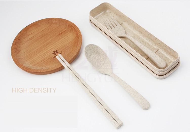 Bộ 3 thìa, dĩa, đũa bằng lúa mạch tiện dụng cho gia đình