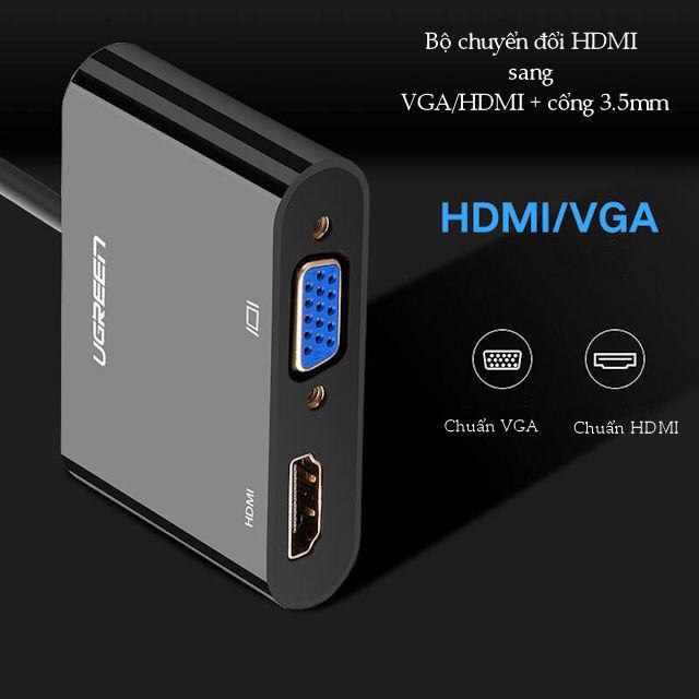 Bộ Chuyển Đổi HDMI Sang VGA HDMI Ugreen 40744