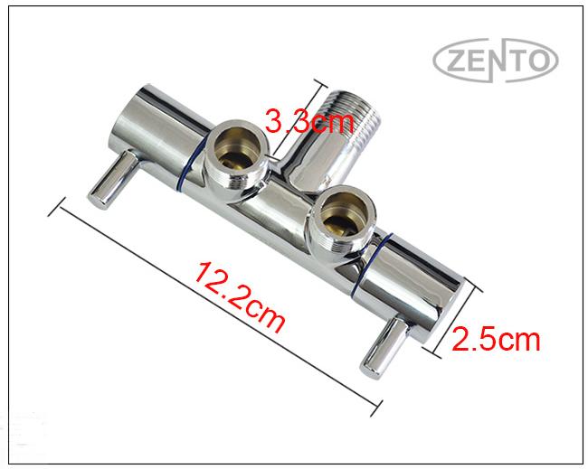 VAN KHÓA NƯỚC 2 ĐẦU ZENTO ZT982