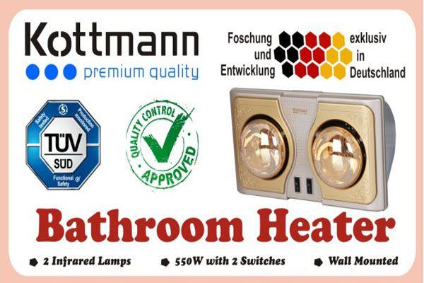 Đèn sưởi nhà tắm Kottmann K2B-NV