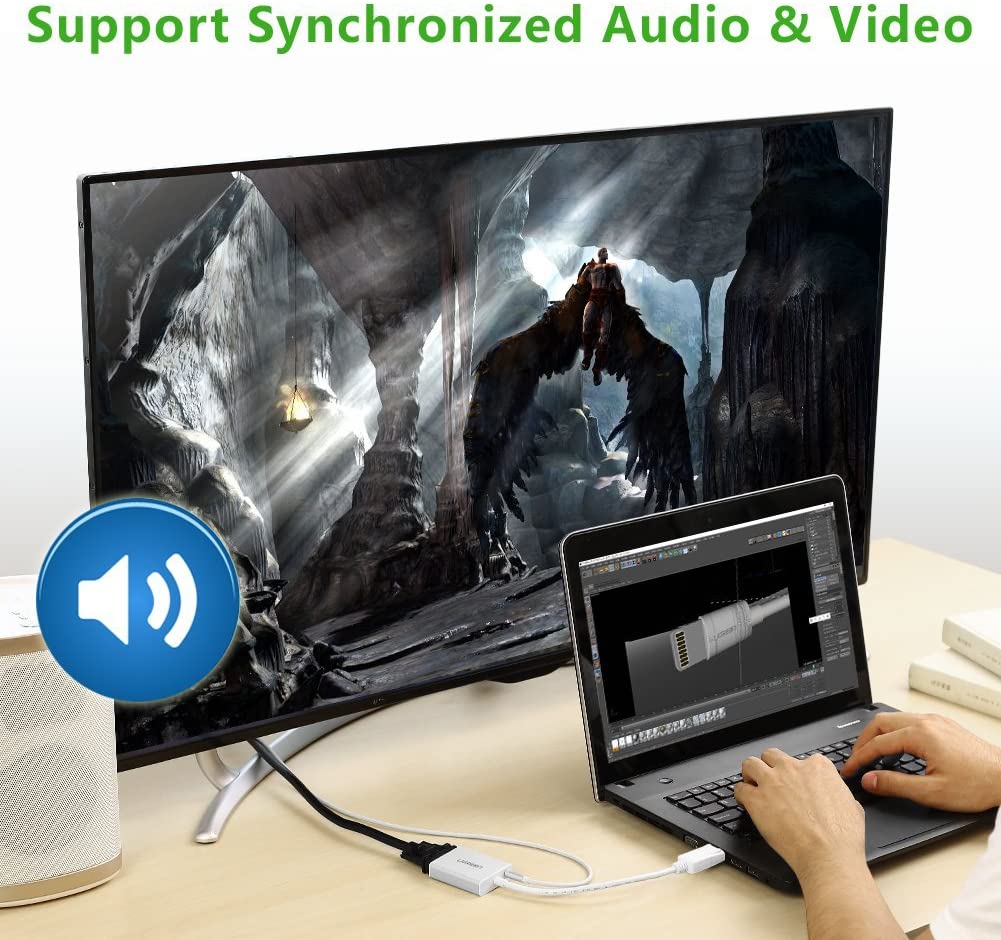 Cáp chuyển Displayport to VGA + Audio Ugreen 20412