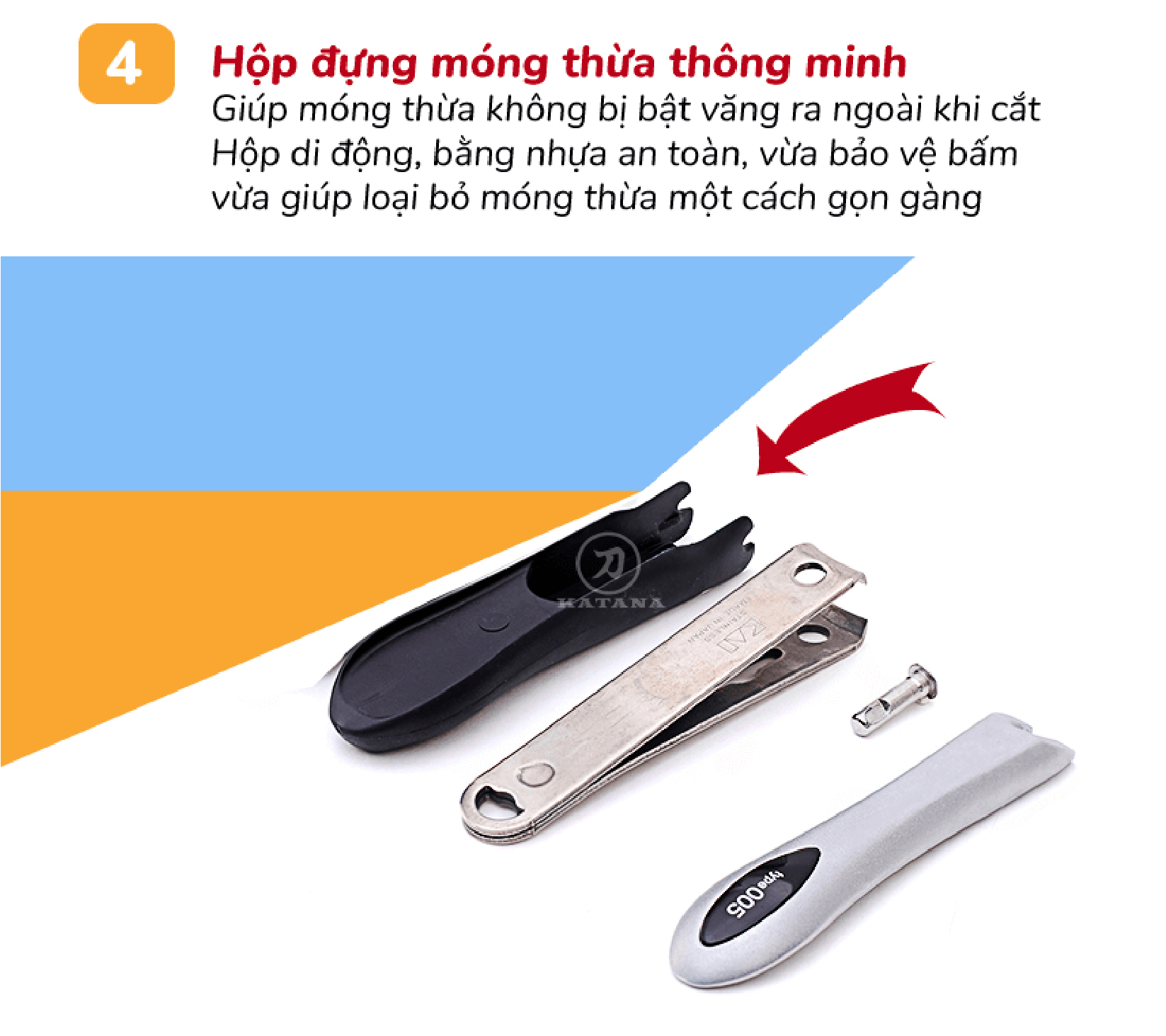 Bấm móng tay cao cấp nhật Kai KE0105