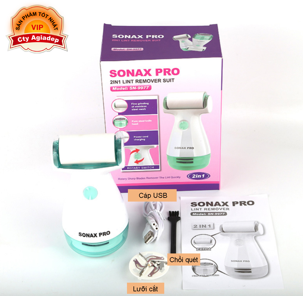 MÁY CẮT LÔNG XÙ KIÊM CON LĂN SONAX PRO S9977