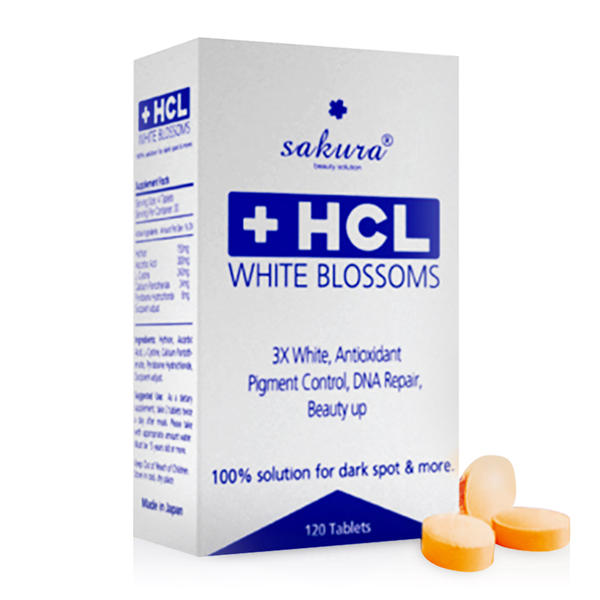 Viên uống trắng da điều trị nám Sakura HCL White Bolssoms
