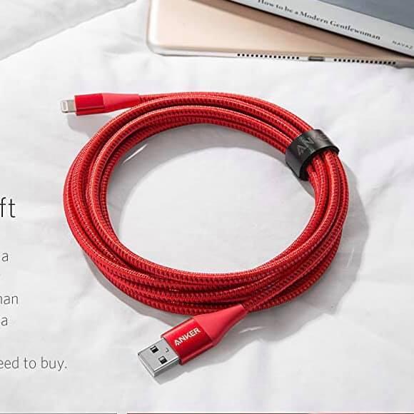 Cáp Anker Lightning Bọc Nylon Dài 0.9m