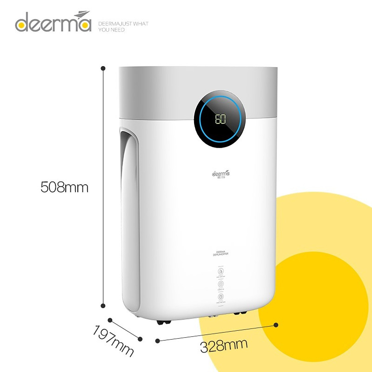MÁY HÚT ẨM KHÔNG KHÍ DEERMA DT16C