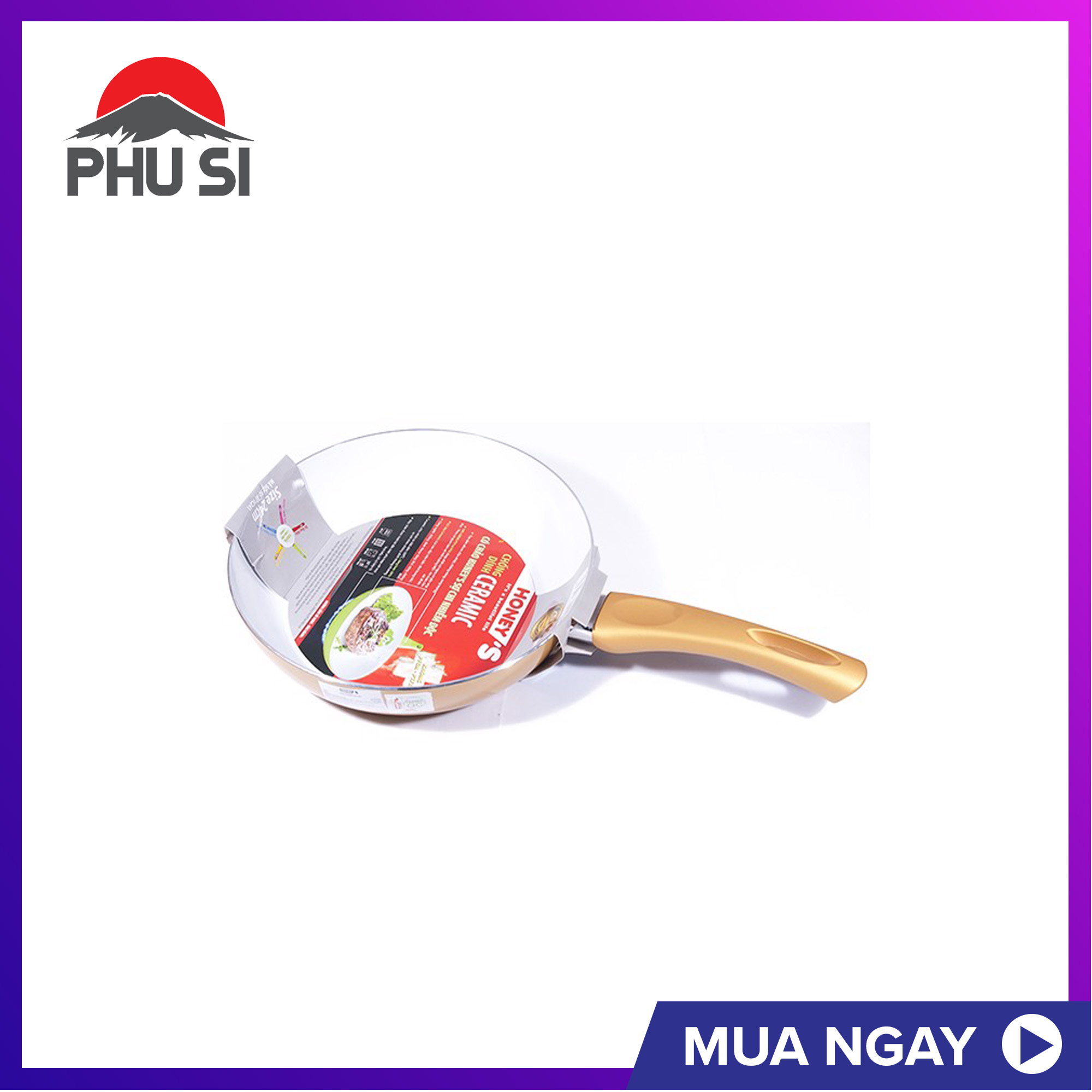 Chảo Sâu Ceramic Honey’S HO-ADF1C221 22cm