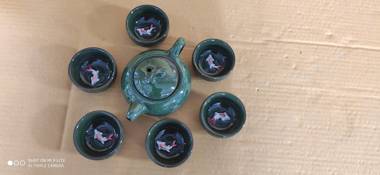 Ấm trà hình cá 3D