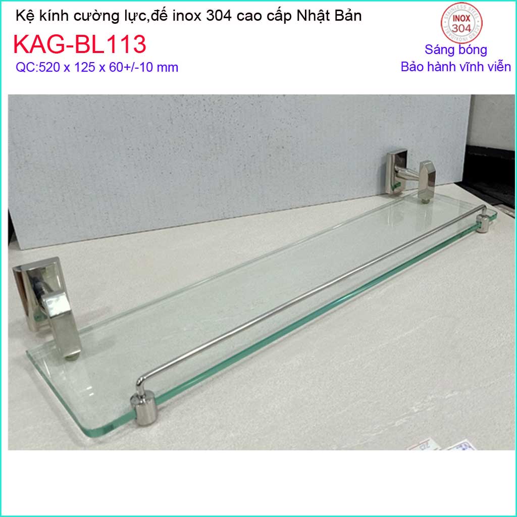 KỆ KÍNH NHÀ TẮM KAG-BL113