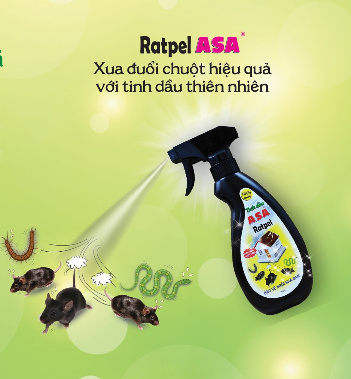 Xịt đuổi chuột ASA 350ml 2 chai