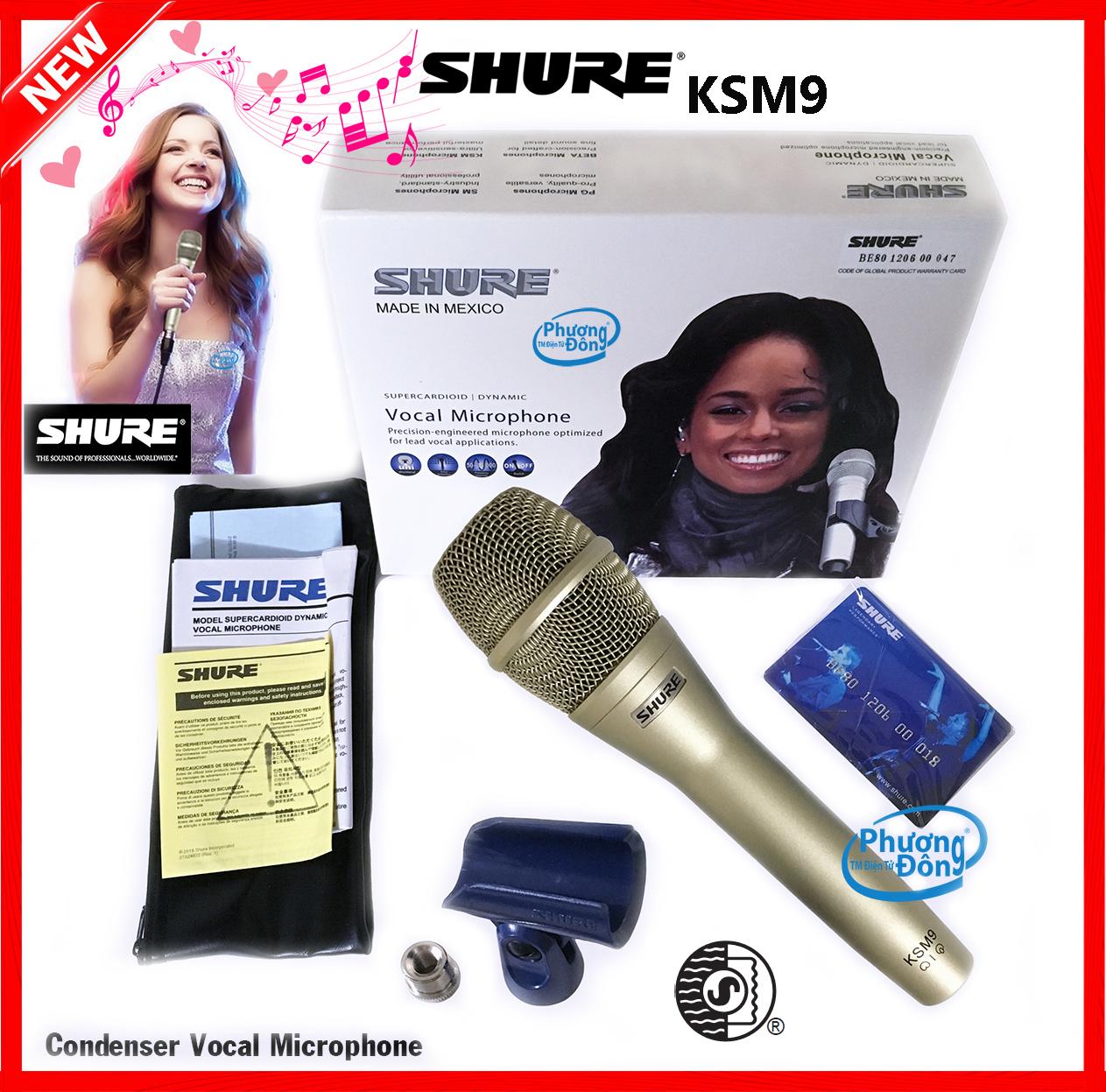 Micro karaoke có dây Shure KSM9