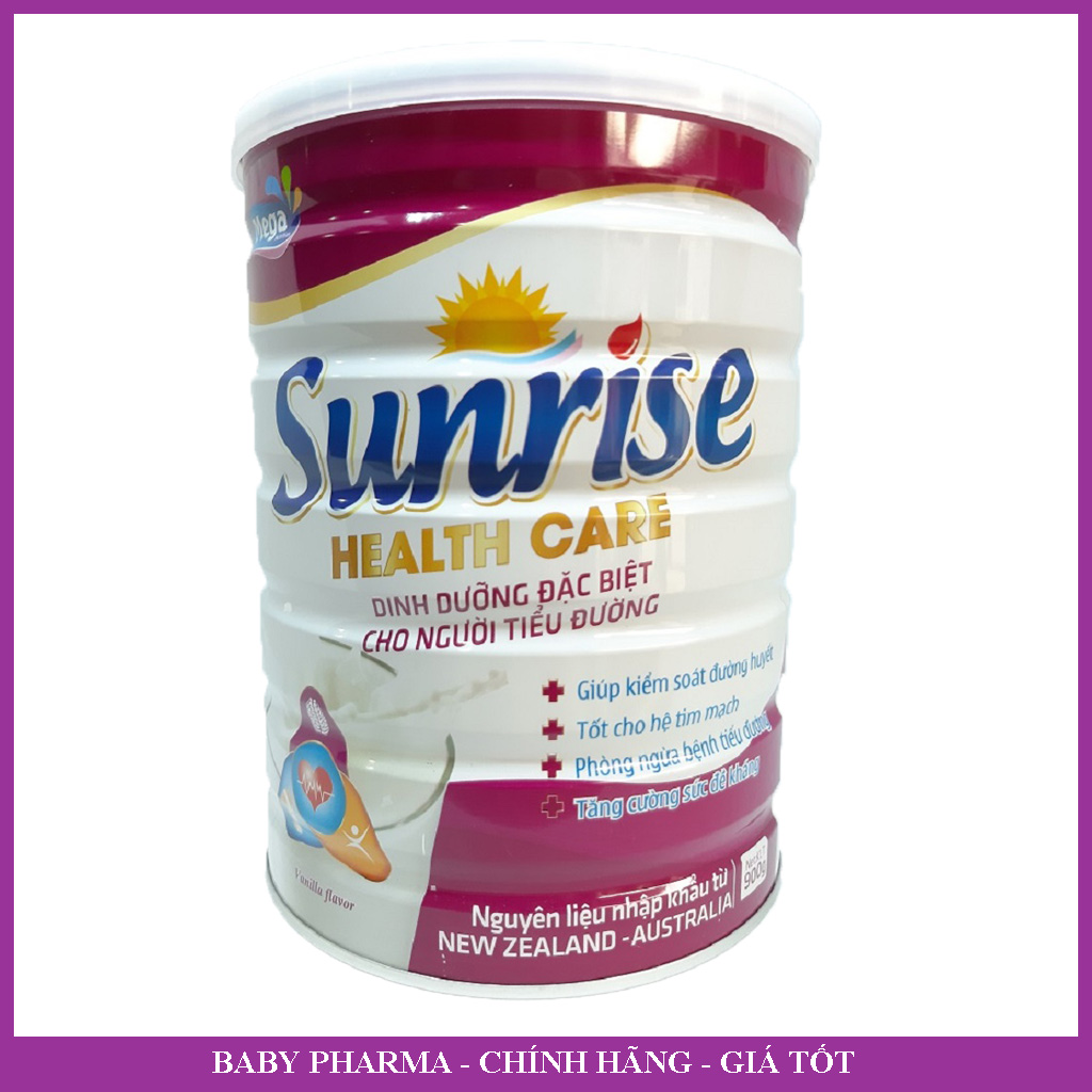 Sữa SunRise dành cho người tiểu đường 900G