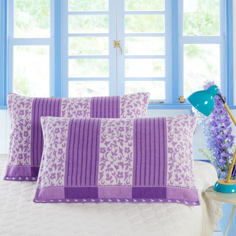 Đơn Khăn Gối 2 100% Cotton Cặp 100% Cotton Dày Khăn Lông Dệt Nổi Vài Mềm Mại Lớn Khăn Gối