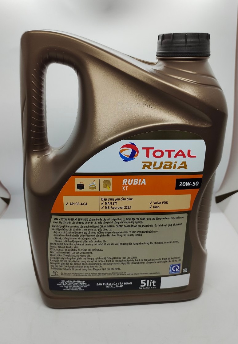 Dầu nhớt Total Rubia XT 20W-50 5L