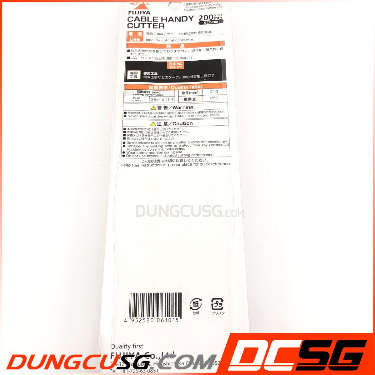 KÌM CẮT CÁP FUJIYA GCC-200