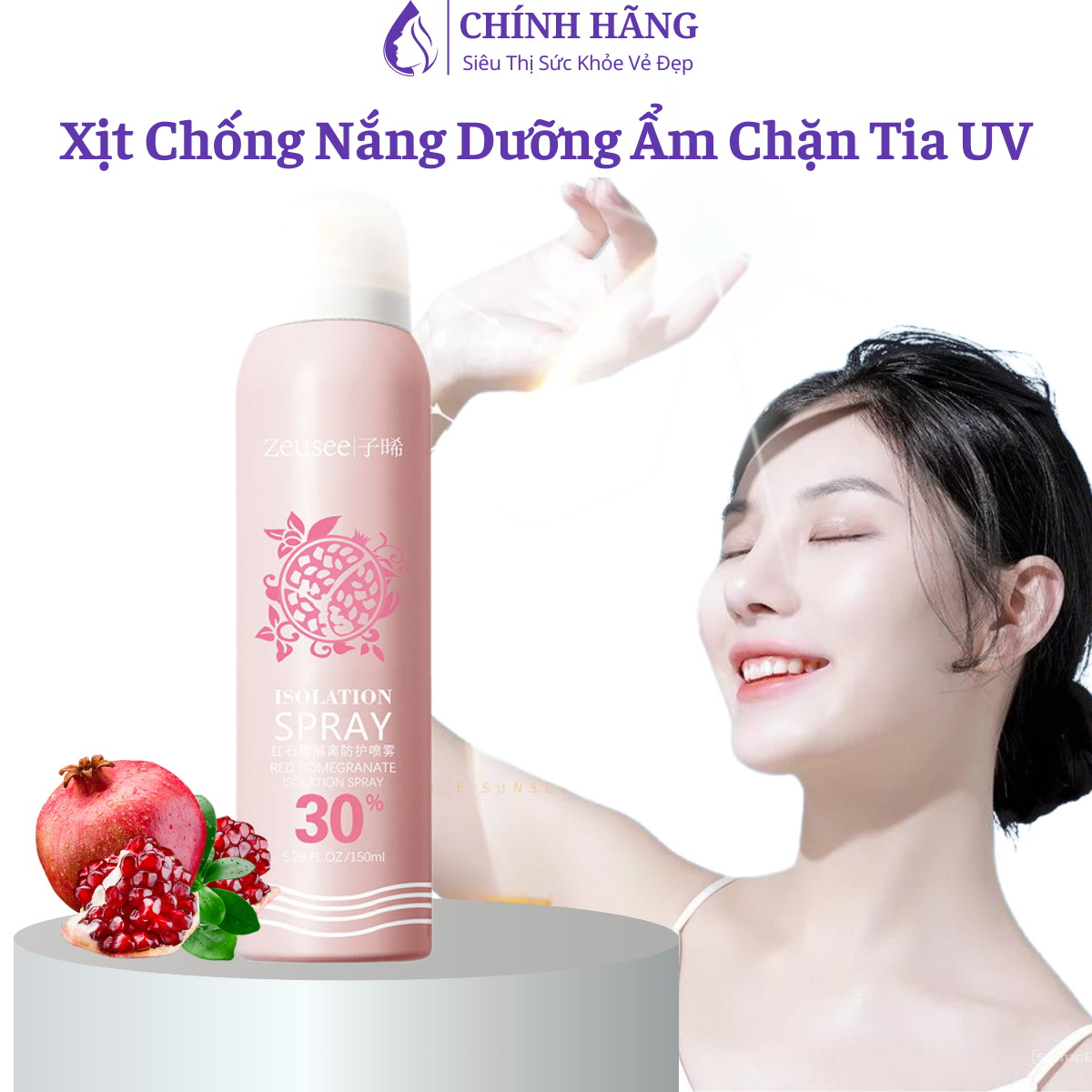 HOÀN TIỀN 15 Kem Chống Nắng Cho Nam Nữ Dạng Xịt Dưỡng Da Tạo Lớp Bảo