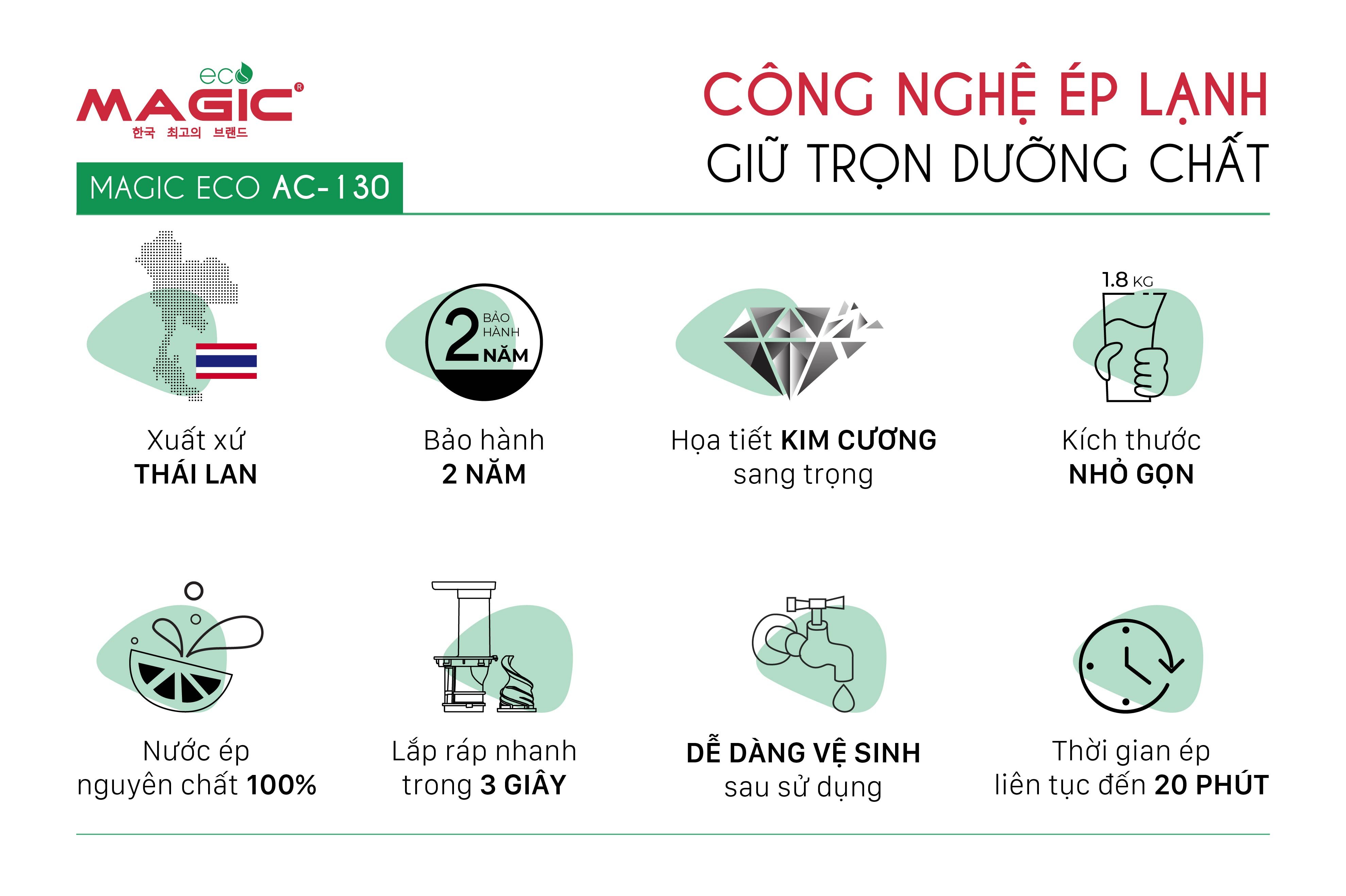 Máy Ép Chậm Magic AC-130