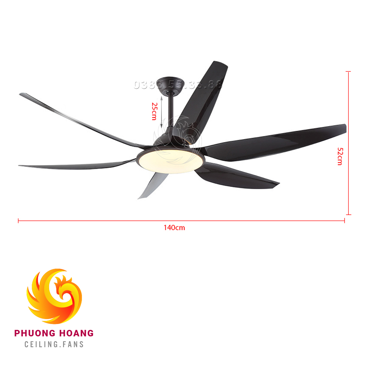 QUẠT TRẦN ĐÈN QAT027