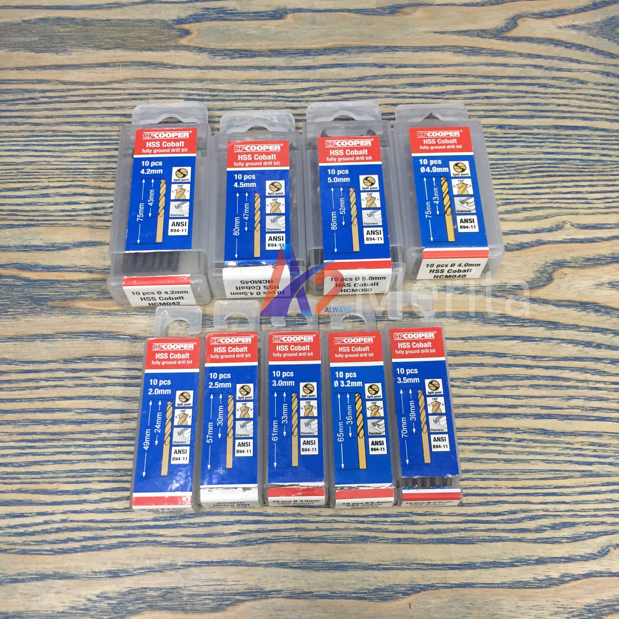 MŨI KHOAN THÉP INOX CFCOOPER HCM030