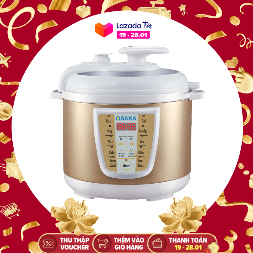 Nồi áp suất điện tử Osaka IPD-06GE 6L
