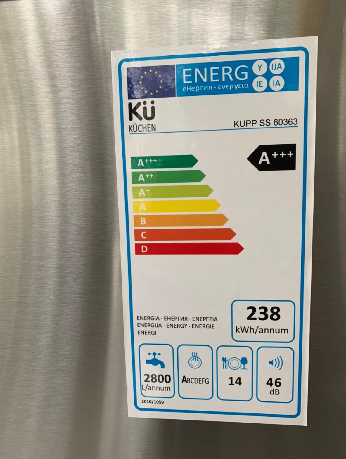 Máy Rửa Bát KUCHEN KUPP 60363