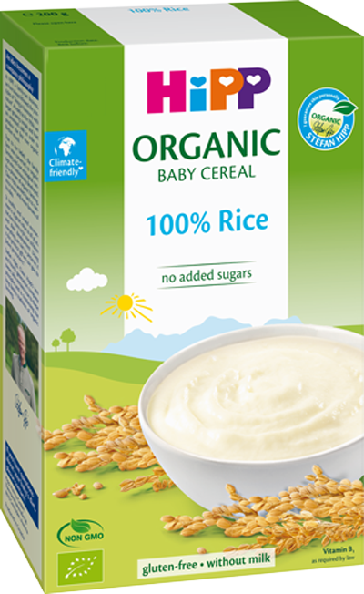 Bột dinh dưỡng Hipp Organic gạo nhũ nhi 200g 4m+