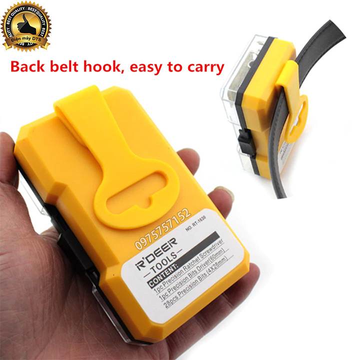BỘ TUA VÍT 30 CHI TIẾT R'DEER RT-1630