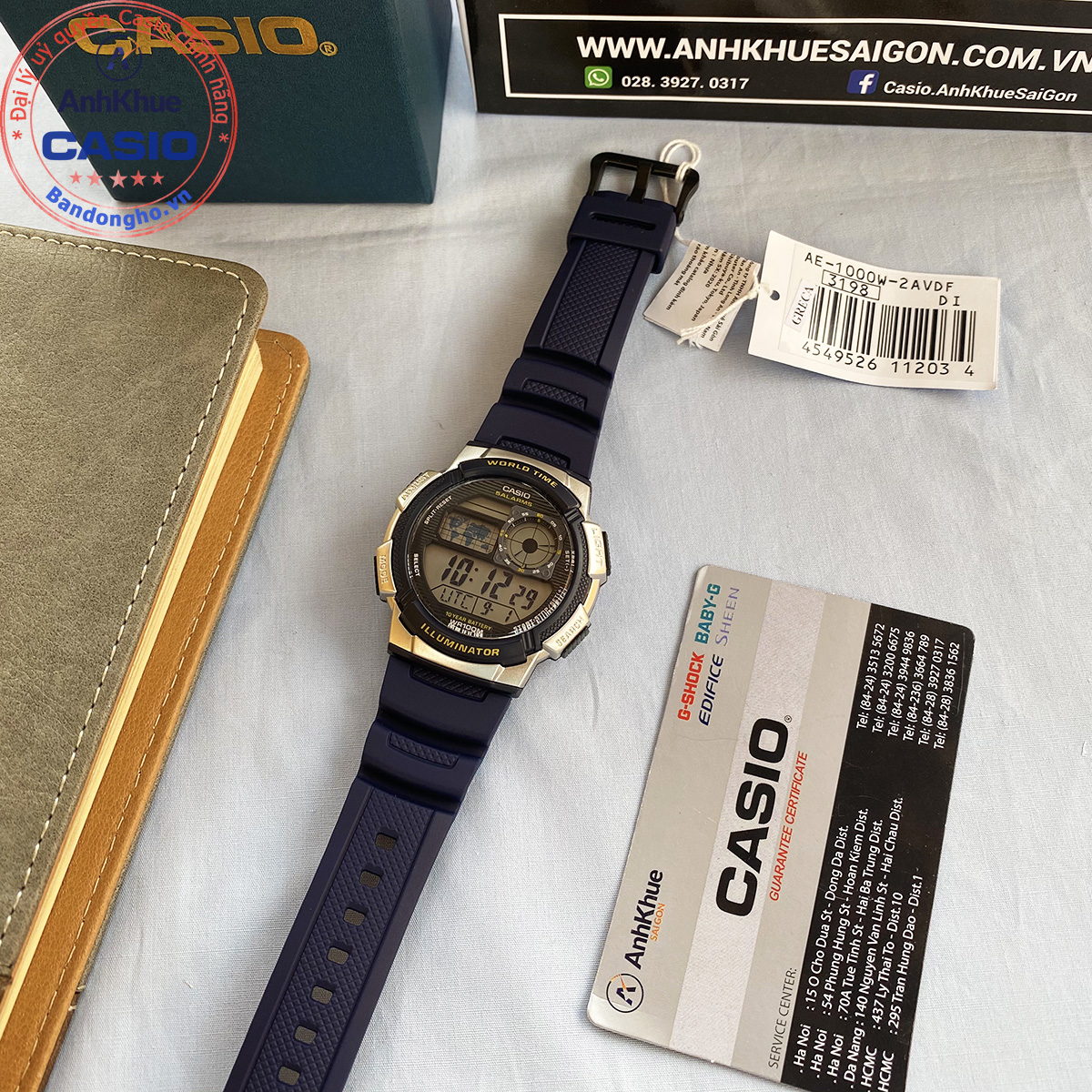 Đồng Hồ Nam Dây Nhựa Casio AE-1000W-2AVDF