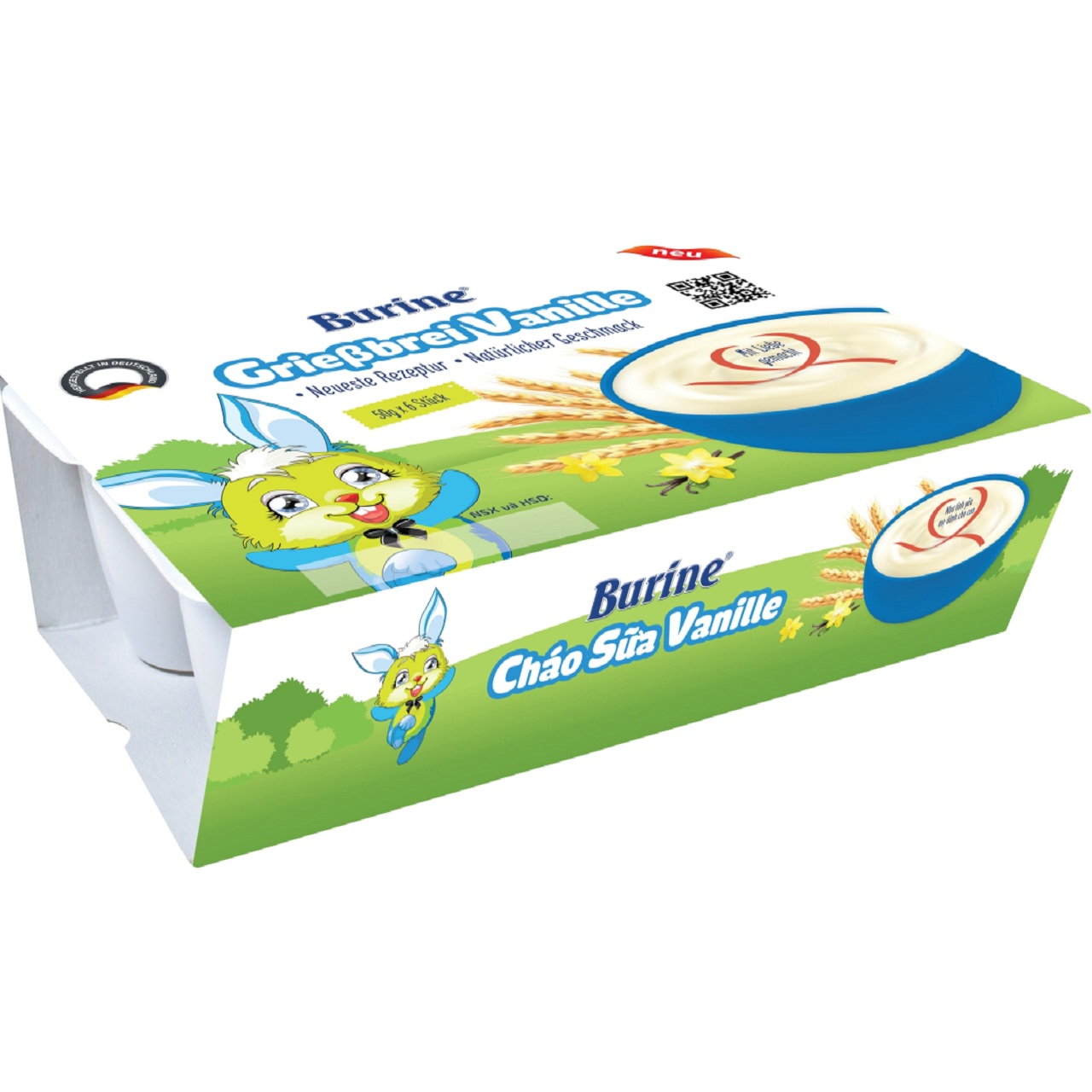 Cháo sữa Burine hương vani