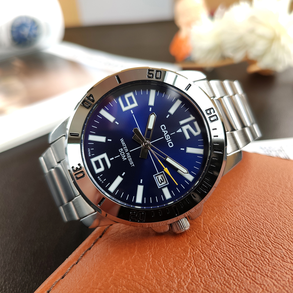 Đồng Hồ Nam Dây Thép Casio MTP-VD01D-7BVUDF