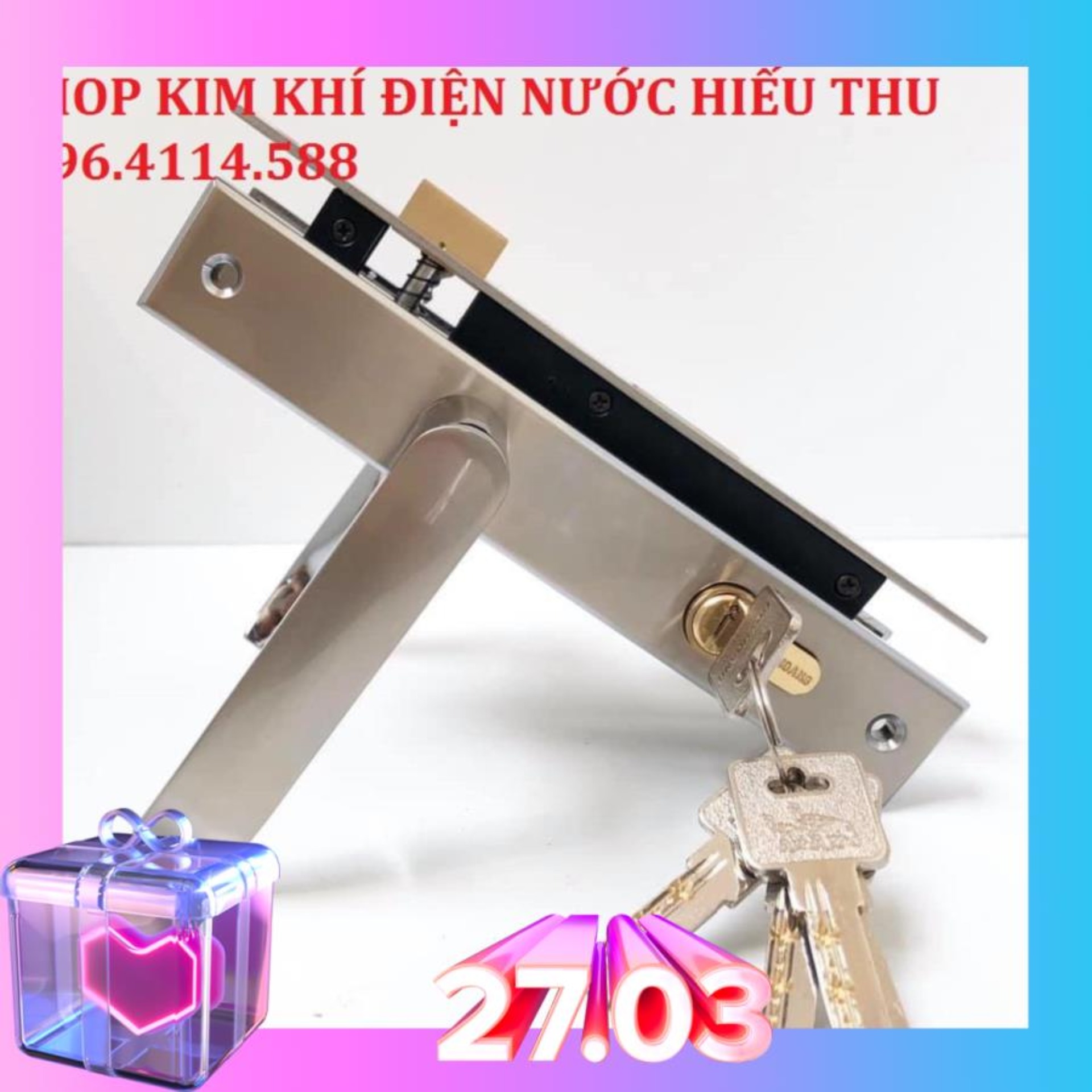 KHÓA CỬA TAY GẠT HUY HOÀNG EX7044
