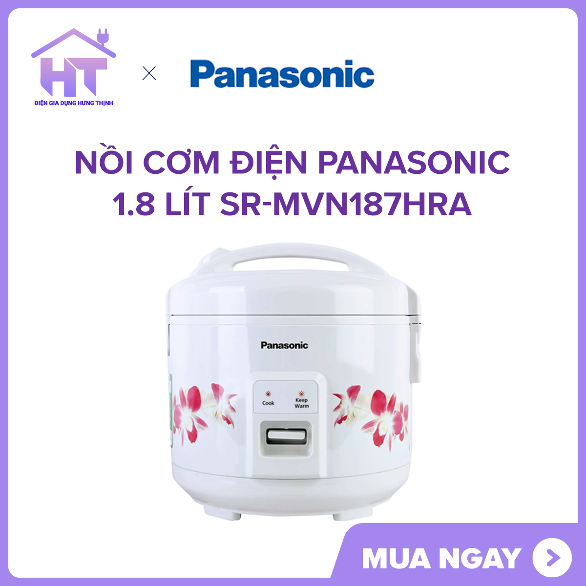 Nồi Cơm Điện PANASONIC SR-MVN187HRA 1.8L