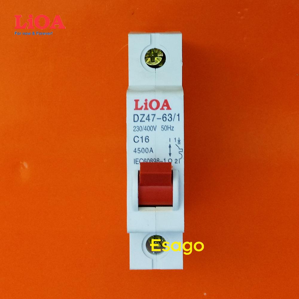 Cầu dao tự động 1 cực 16A LIOA MCB1016-4.5