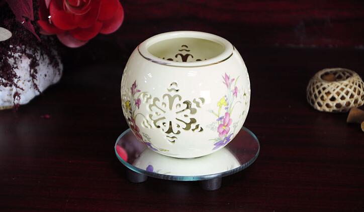 Đèn xông tinh dầu cảm Ứng gốm AH82