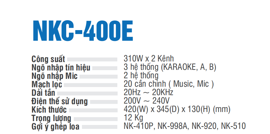 Amply NIKOCHI NKC-400E