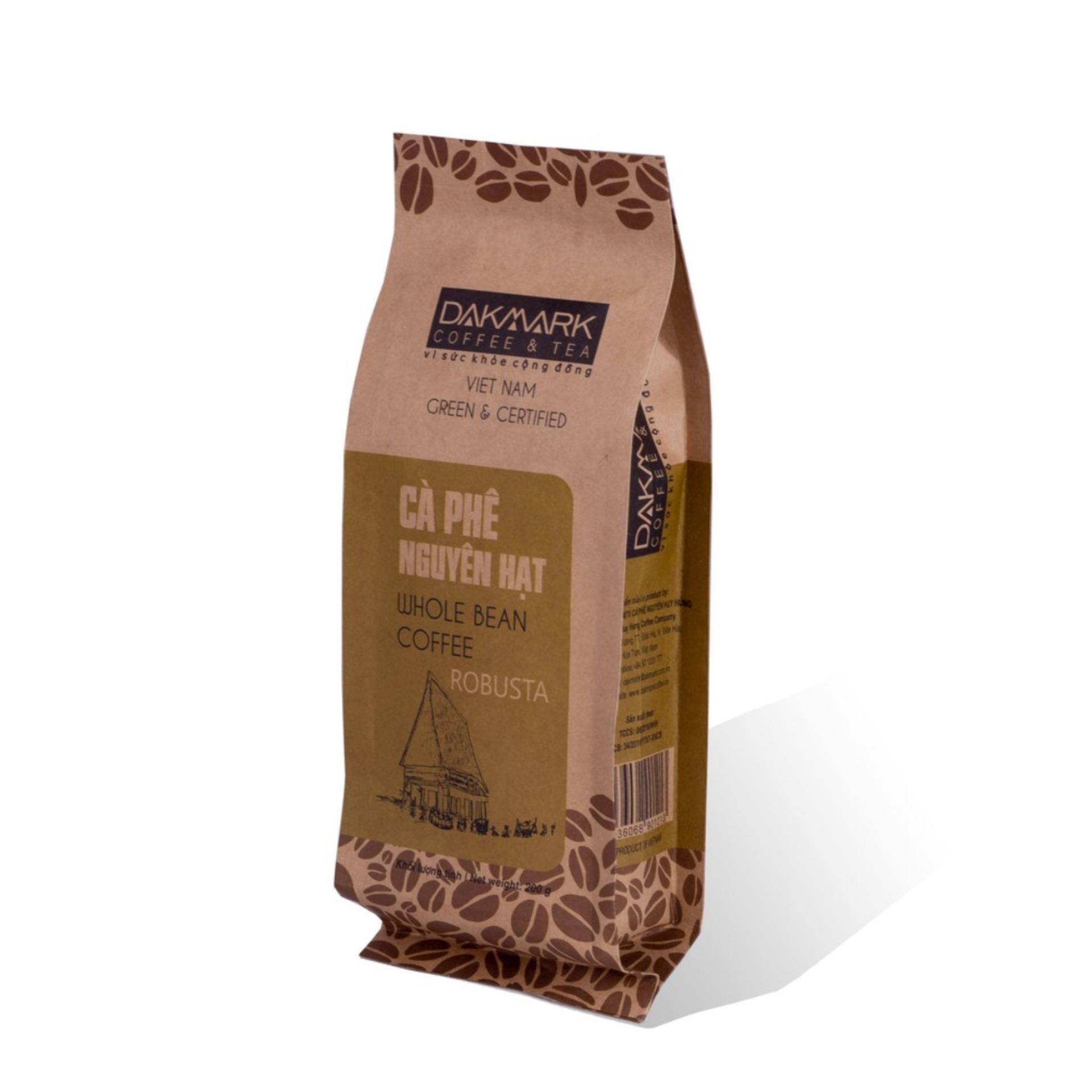 Cà phê hạt DakMark Robusta