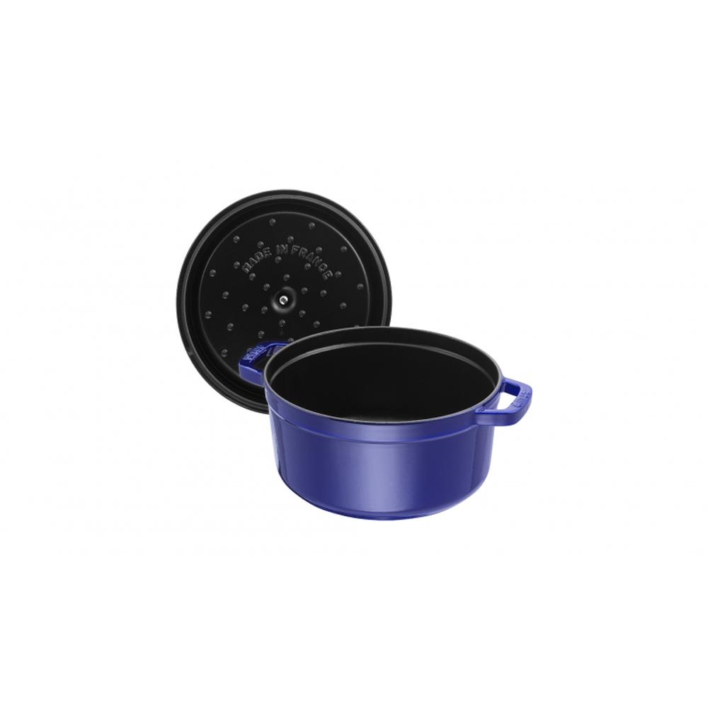 Nồi gang tròn Staub xanh đen 10cm