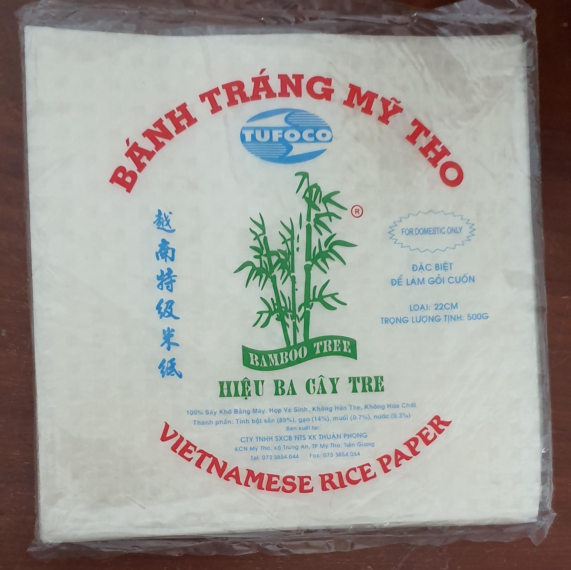 BÁNH TRÁNG VUÔNG BA CÂY TRE
