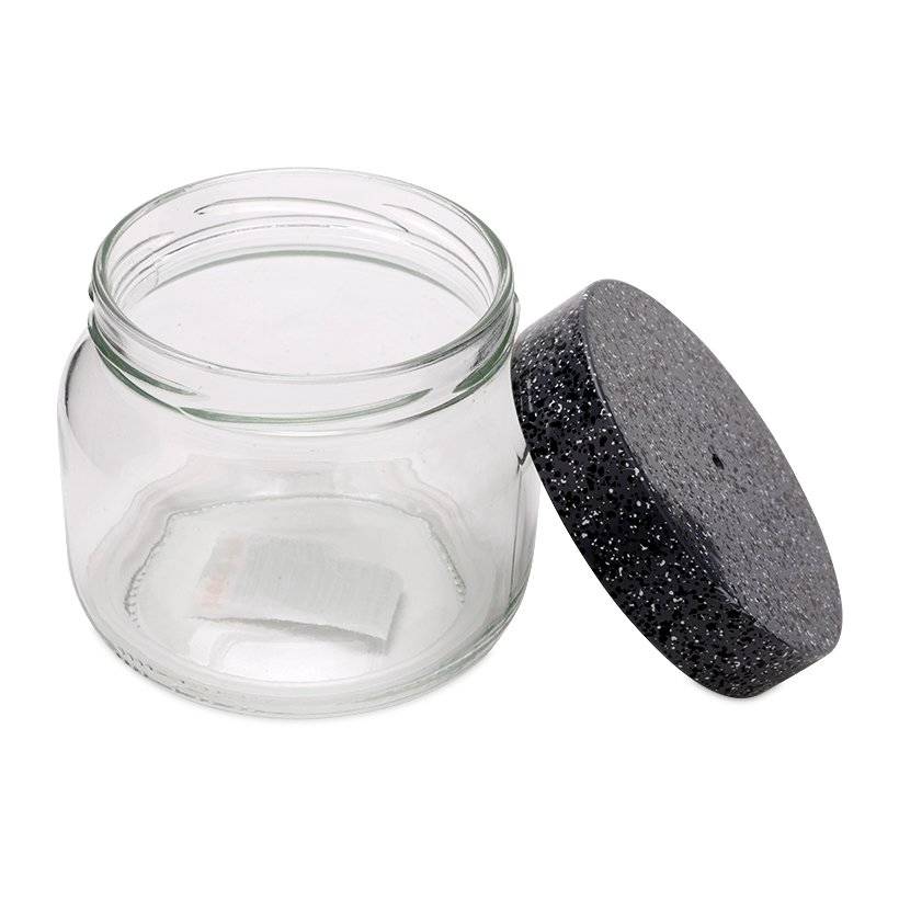 Bộ 3 hũ thuỷ tinh Herevin Granite 139357 - 400ml